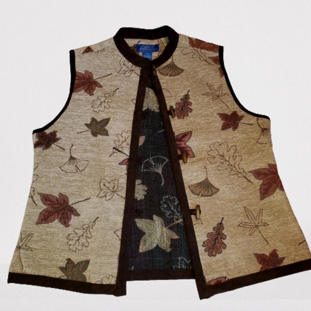 🌟🌟HP🌟🌟NATURAL REFLECTIONS Embroidered Autumn Vest